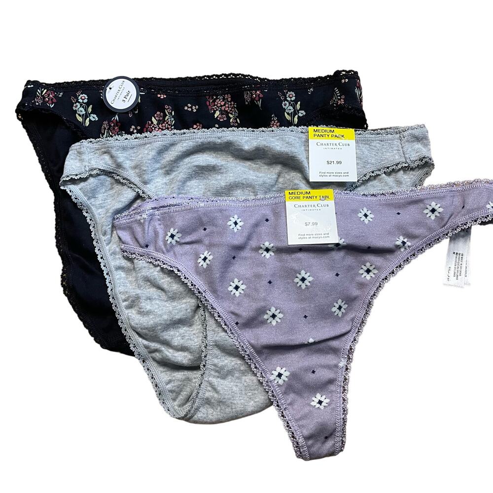 Bundle of 3 Charter Club Underwear, M
